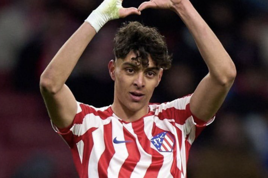 Abdellah Raihani attaquant de football de l’Atlético Madrid