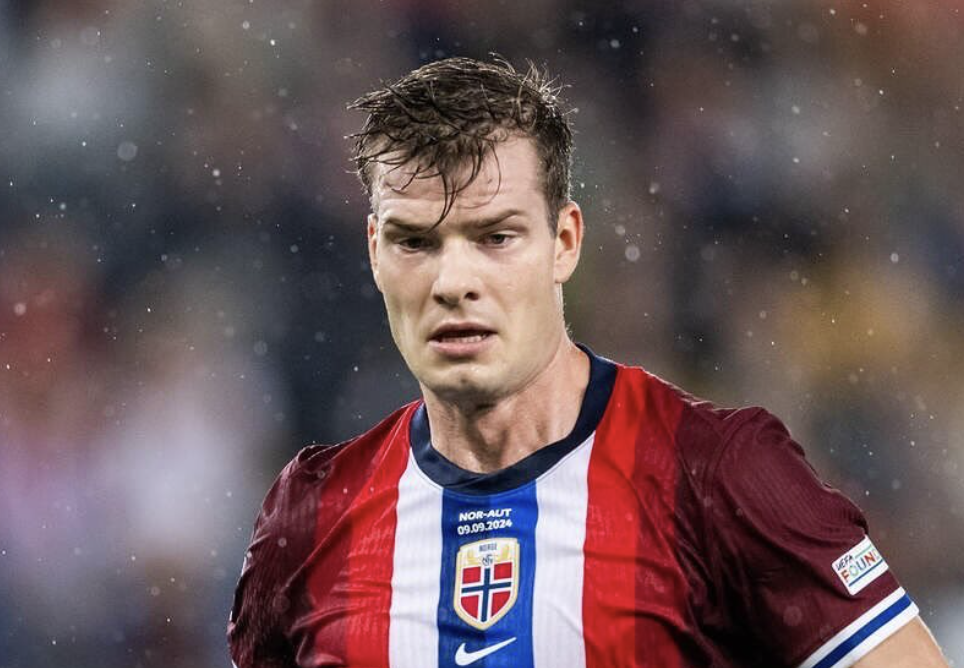 Alexander Sørloth joueur de football avec la Norvège