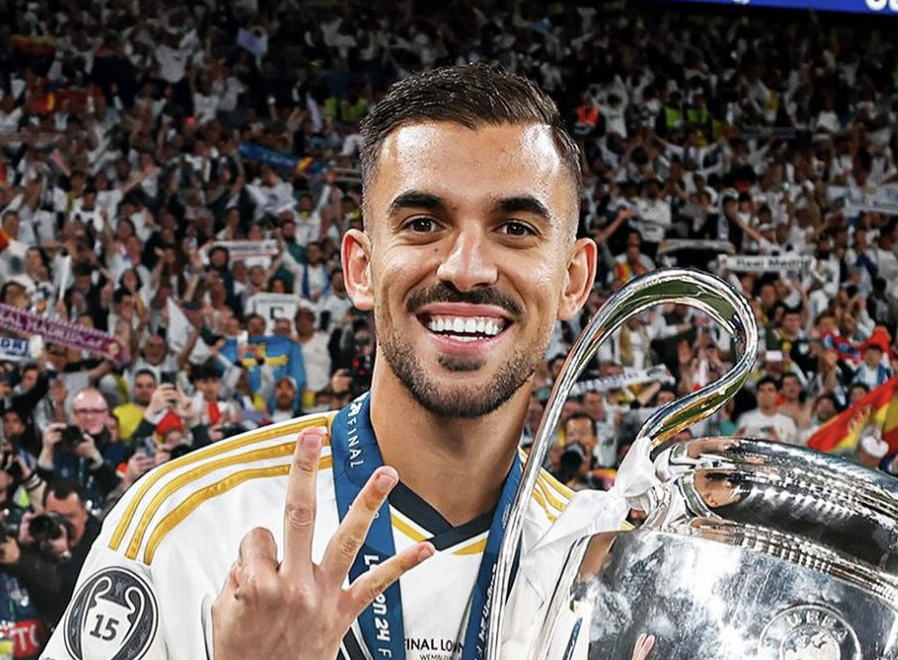 Daniel Ceballos Fernández avec sa troisième ligue des champions remportée avec le Real Madrid