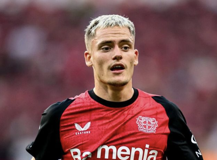 Florian Wirtz joueur de football allemand avec le Bayer Leverkusen