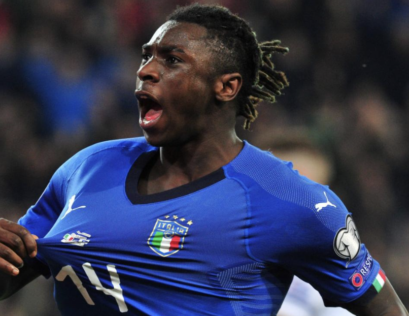 Moise Kean joueur de football italien