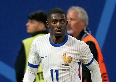 Ousmane Dembélé joueur de football en Équipe de France