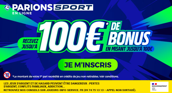 100€ de Bonus de Bienvenue sur Parions Sport en Ligne 15 août 2024