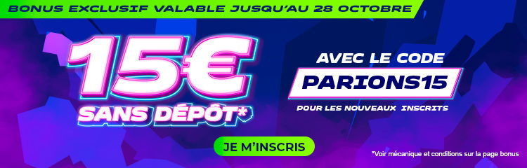 15 euros offerts Parions Sport pour parier sur le footb