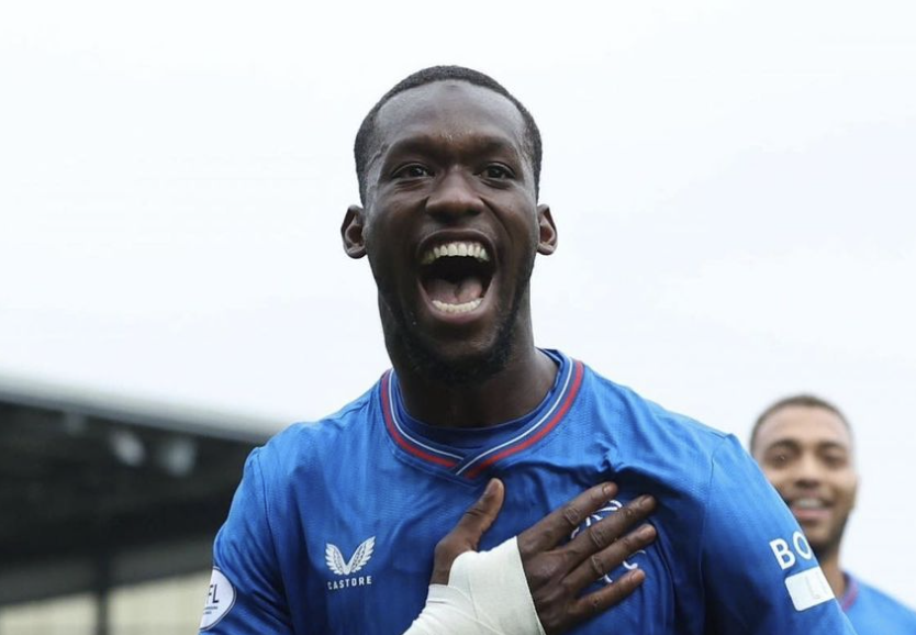 Abdallah Sima buteur avec le Glasgow Rangers 