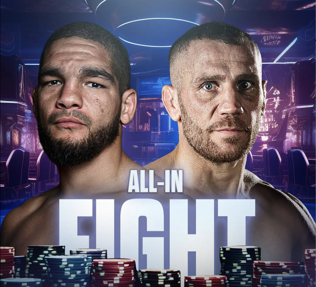 Affiche du combat de MMA “all in fight” entre Amin Ayoub et Mickael Lebout