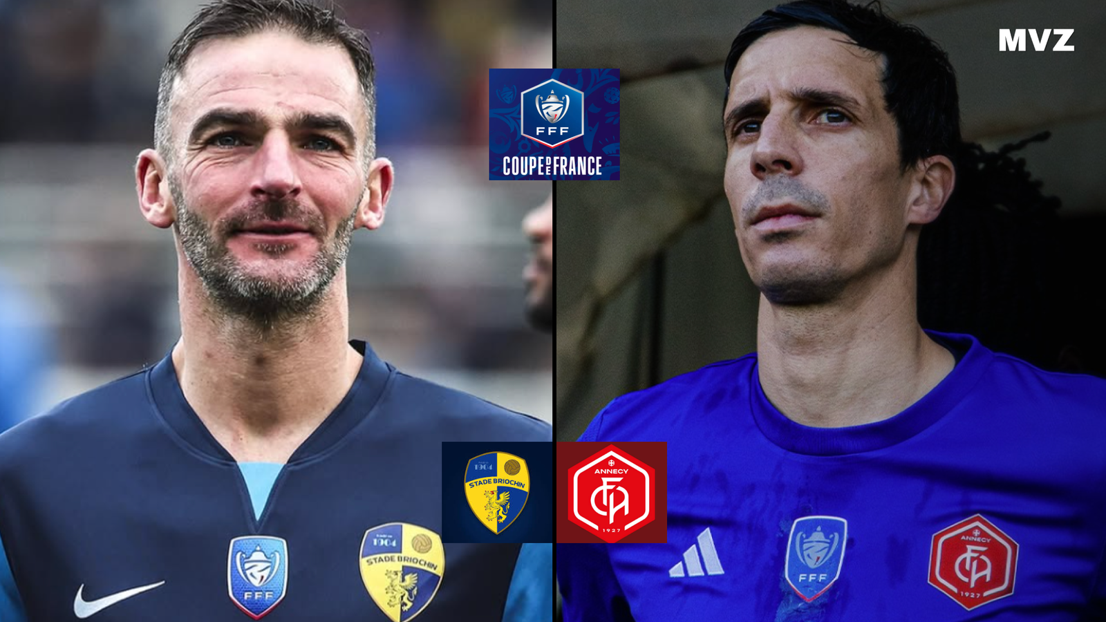 Affiche Stade Bricochin face à Annecy en Coupe de France 