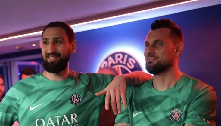 alexandre letellier avec gianluigi donnarumma au PSG 4 juin 2024