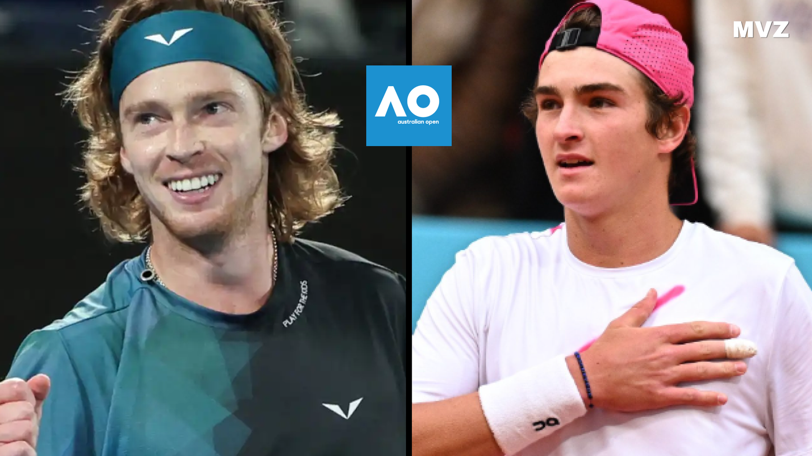 Andrey Rublev face à João Fonseca à l’Open d’Australie
