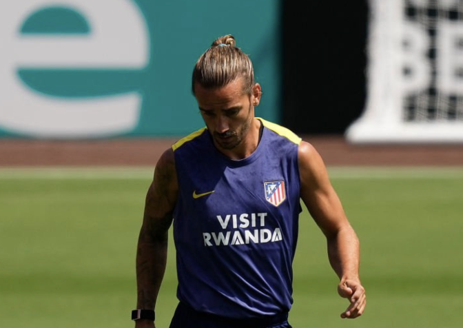Antoine Griezmann à Miami avec l’Atlético Madrid pendant l’entraînement avant la Coupe du Monde des Clubs 2025