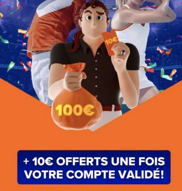 Bonus : 10€ offerts sur Betsson