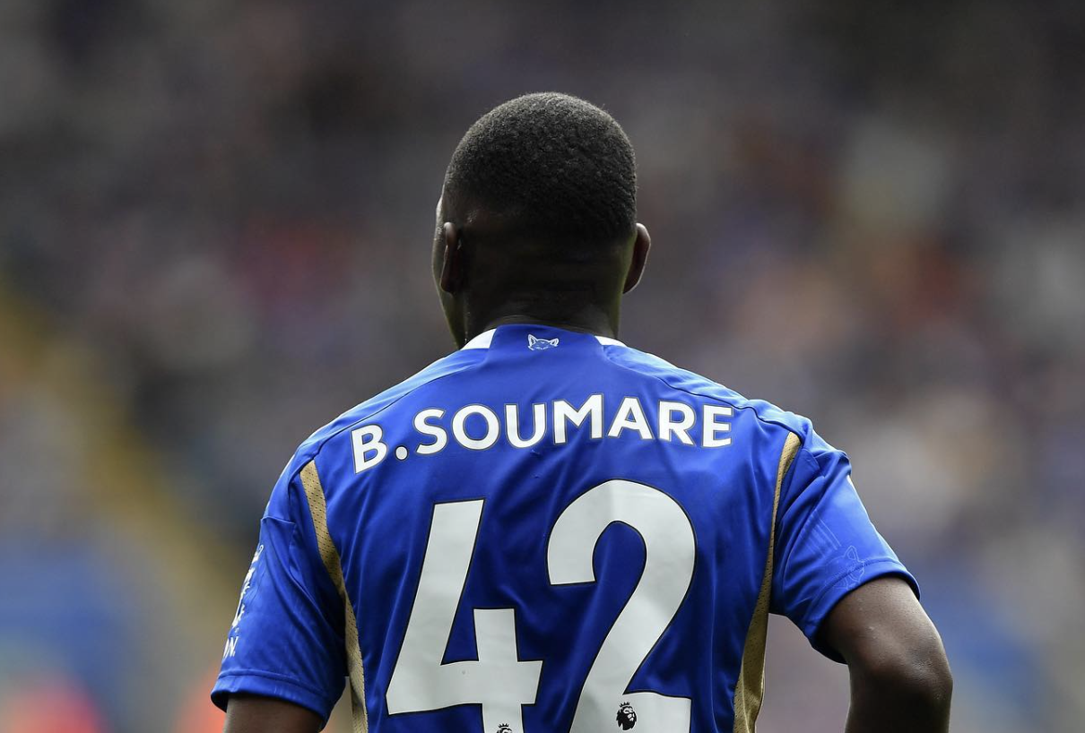 Boubakary Soumaré avec Leicester City