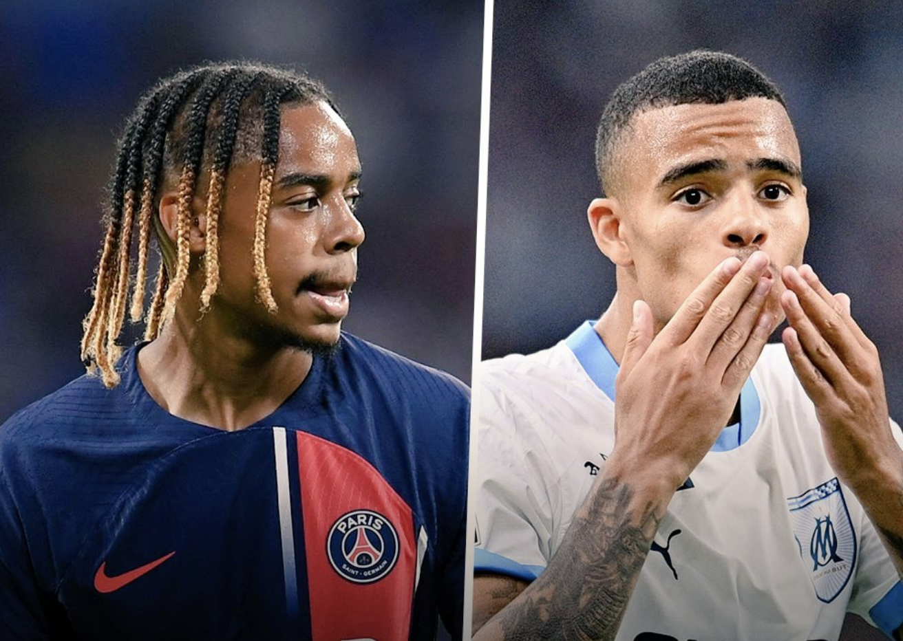 Bradley Barcola avec le PSG et Mason Greenwood avec l’Olympique de Marseille à l’affiche du Clasico en Ligue 1