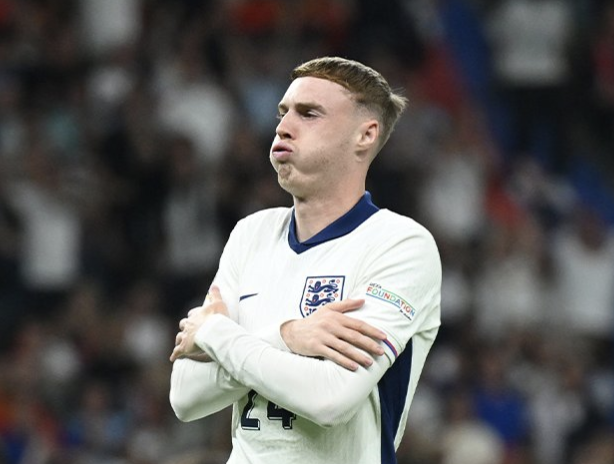 But de Cole Palmer avec l’Angleterre face à l’Espagne en finale de l’Euro 2024