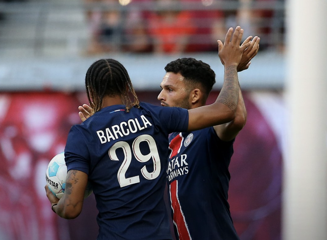 But de Gonçalo Ramos avec le PSG face à Leipzig en match amical