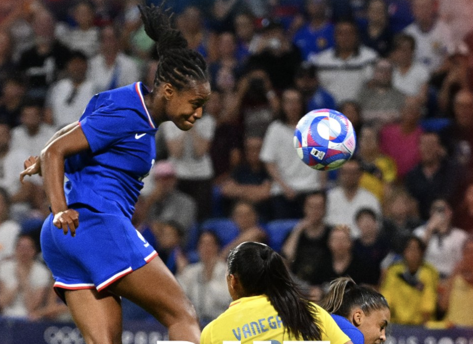 But de kakoto avec l’équipe de france féminine face à la Colombie aux JO 2024