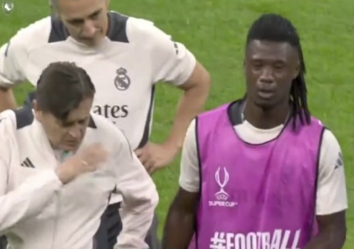 Camavinga sort sur blessure à l’entraînement du Real Madrid avant le match face à l’Atalanta