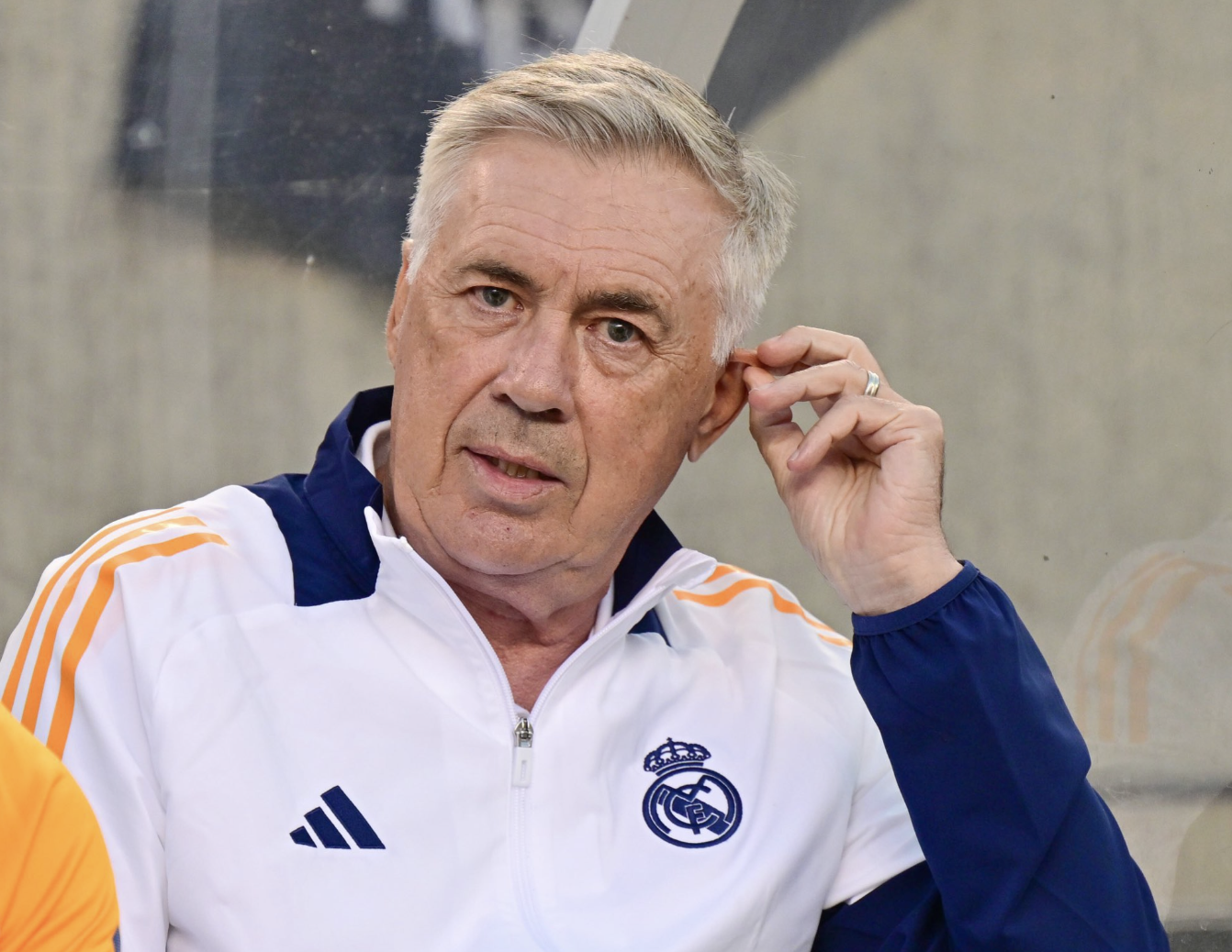 Carlo Ancelotti entraîneur du Real Madrid en interview