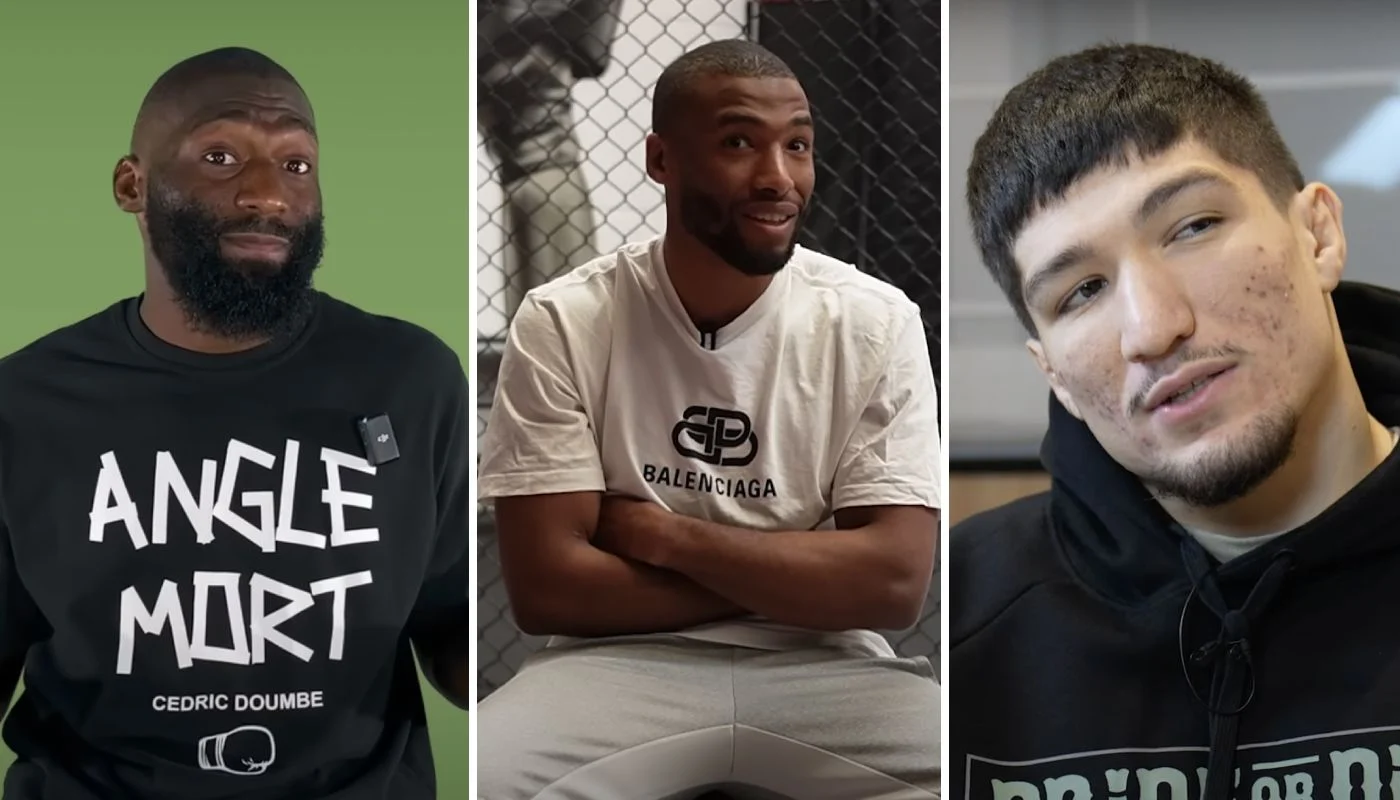 Cédric Doumbé, Salahdine Parnasse et  Bayssangur Baki Chamsoudinov combattants de MMA