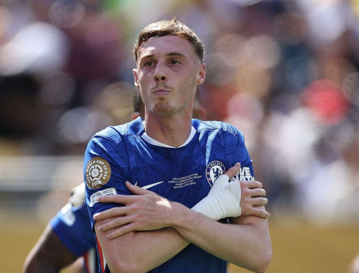 Cole Palmer célèbre son doublé avec Chelsea face au PSG en finale de Coupe du Monde des Clubs 2025