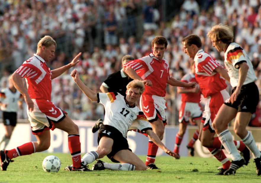 Danemark vs Allemagne à l’Euro 1992