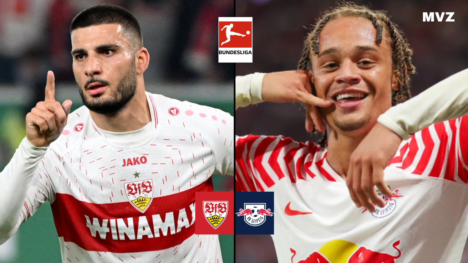 Deniz Undav avec Stuttgart face à Xavi Simons de Leipzig en Bundesliga