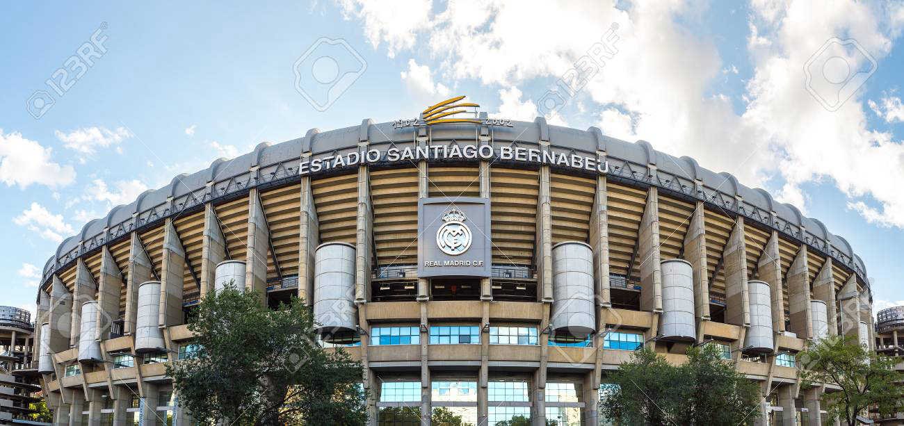 Devanture du Stade Santiago Bernabéu du Real Madrid