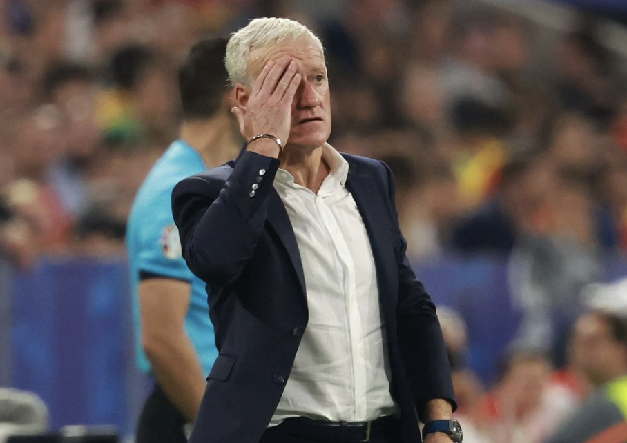 Didier Deschamps défaite avec l’Équipe de France face à l’Espagne à l’Euro 2024