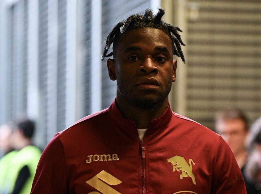 Duvan Zapata qui arrive pour affronter AC Milan avec le Torino 18 mai 2024