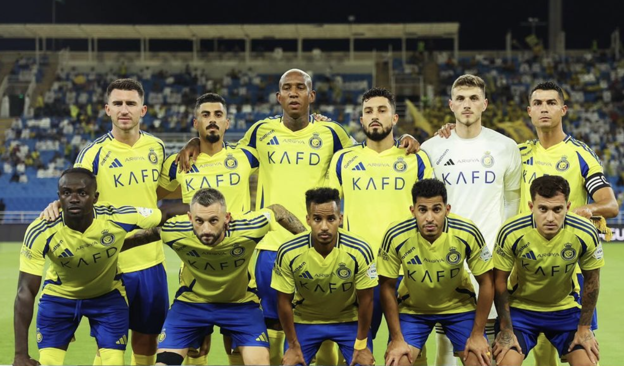 Équipe Al Nassr avant un match de Saudi Pro League 8 septembre 2024