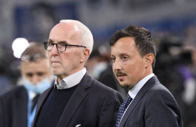 Frank McCourt avec Pablo Longoria à l’OM 28 mai 2024