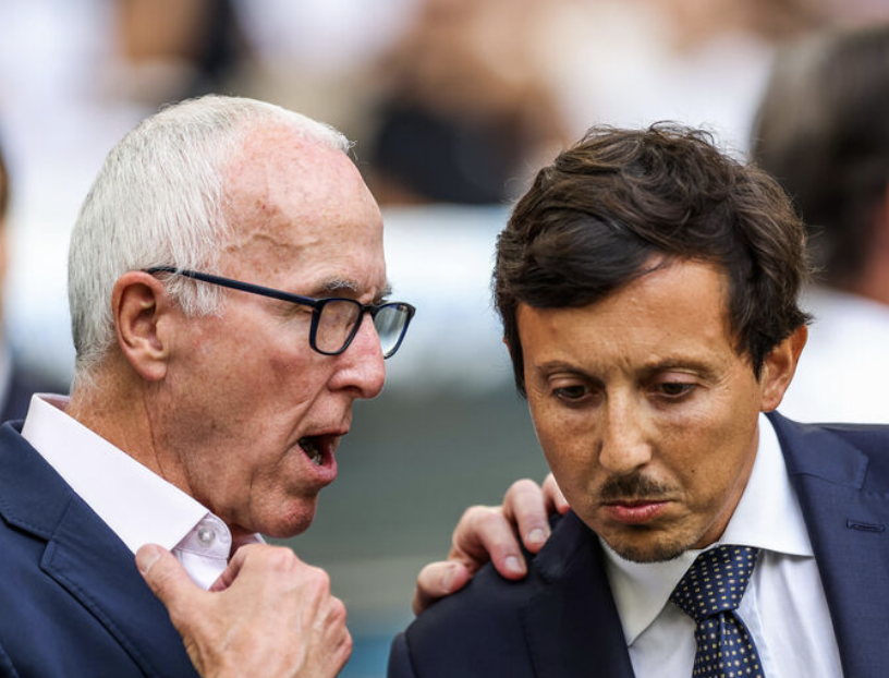 Frank McCourt avec Pablo Longoria à Marseille