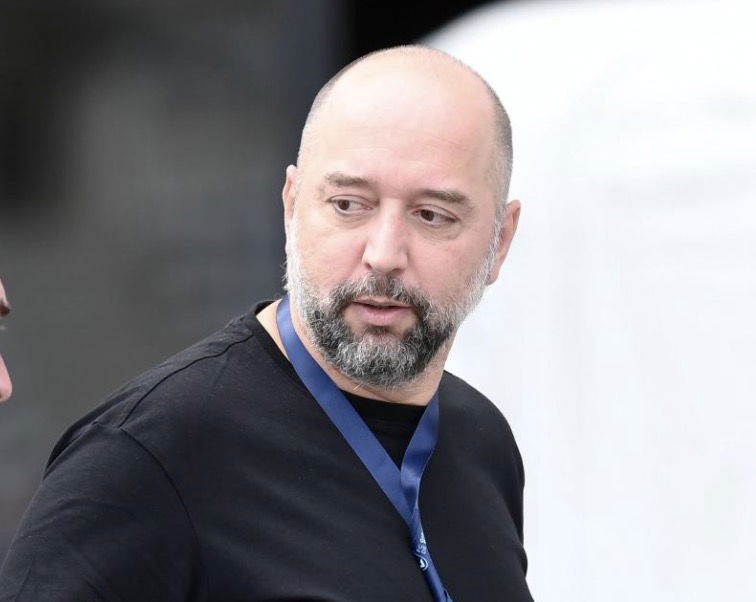 Gerard Lopez en discussion avant un match des Girondins de Bordeaux 