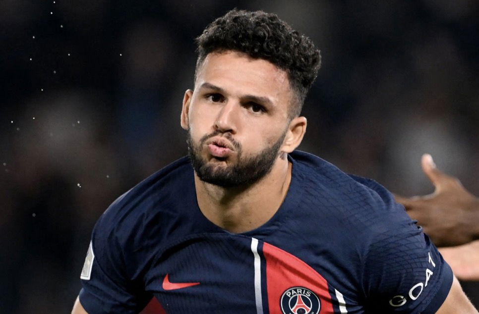 Gonçalo Ramos après un but avec le Paris Saint-Germain