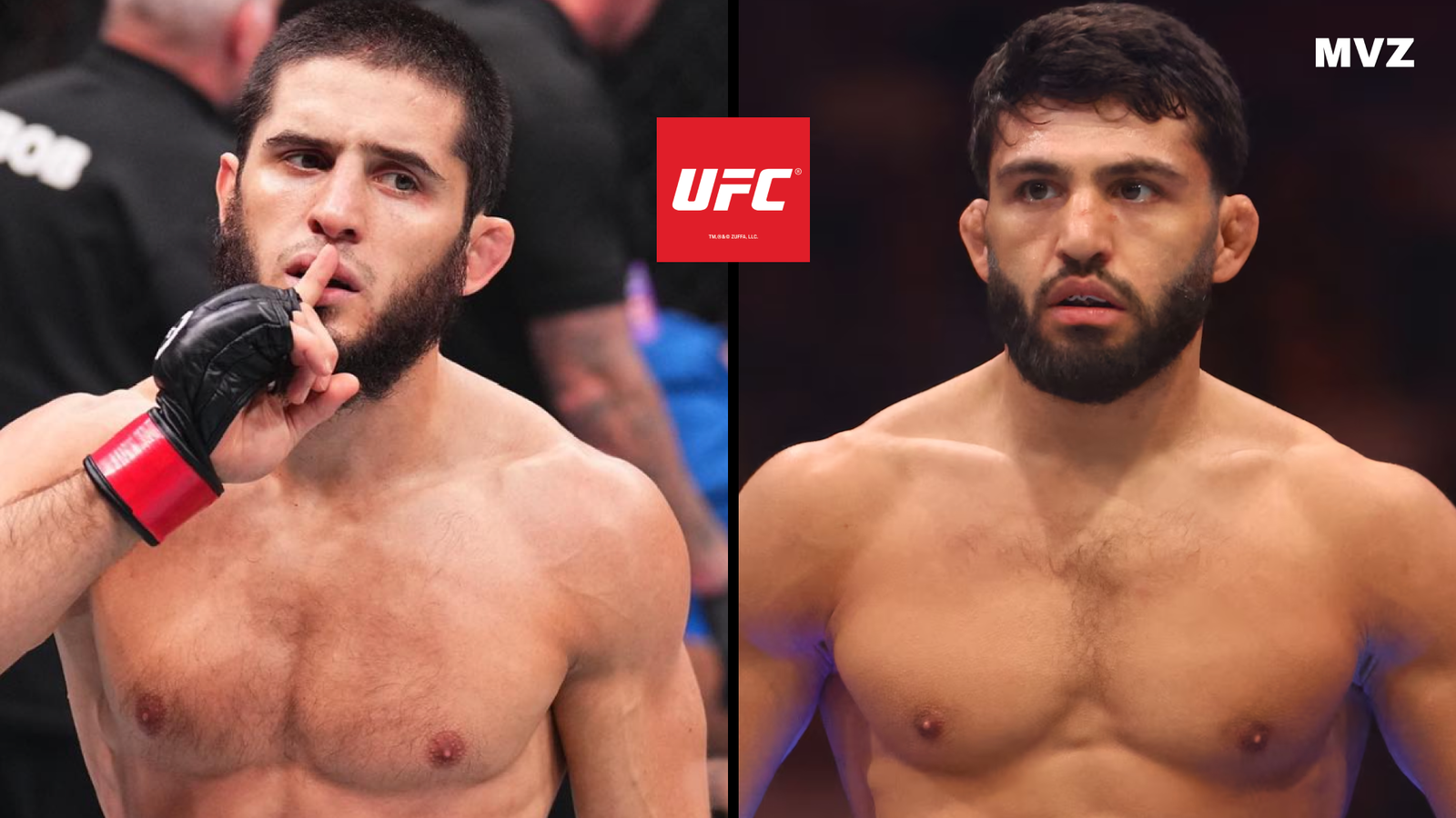 Islam Makhachev face à Arman Tsarukyan pour leur combat de MMA à l’UFC 311 de Los Angeles