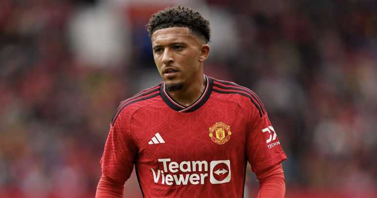 Jadon Sancho avec Manchester United 10 juin 2024