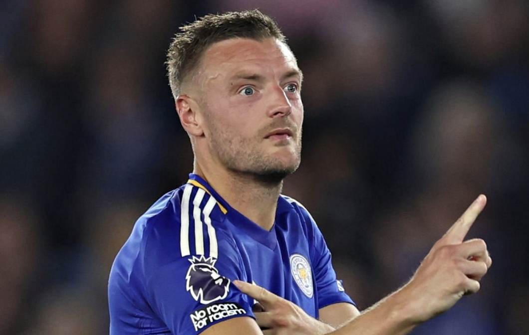 Jamie Vardy chambre Tottenham après son égalisation