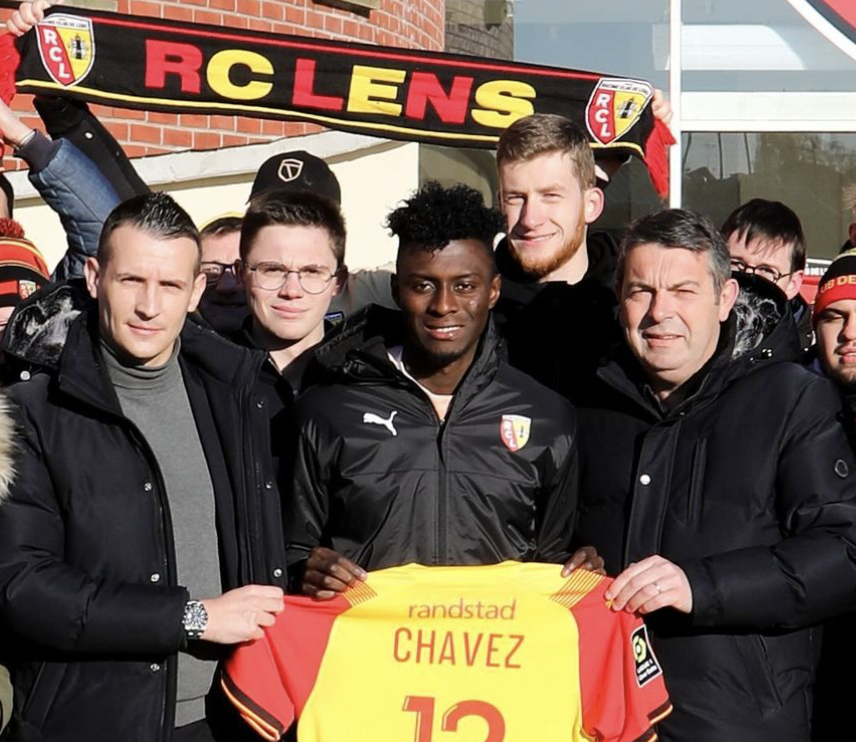 Jhoanner Chávez signature au RC Lens