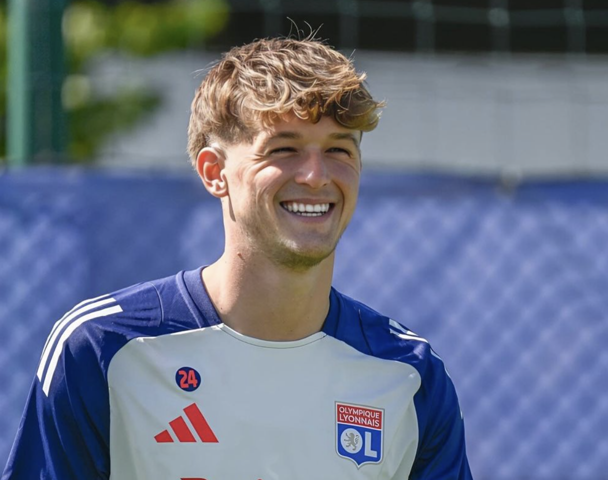 Johann Lepenant à l’entraînement avec l’Olympique Lyonnais 3 août 2024