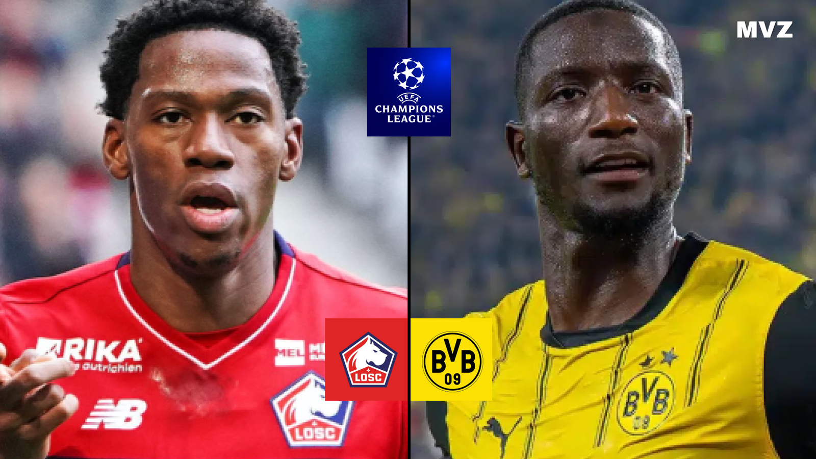 Jonathan David avec Lille et Guirassy avec Dortmund en Ligue des Champions