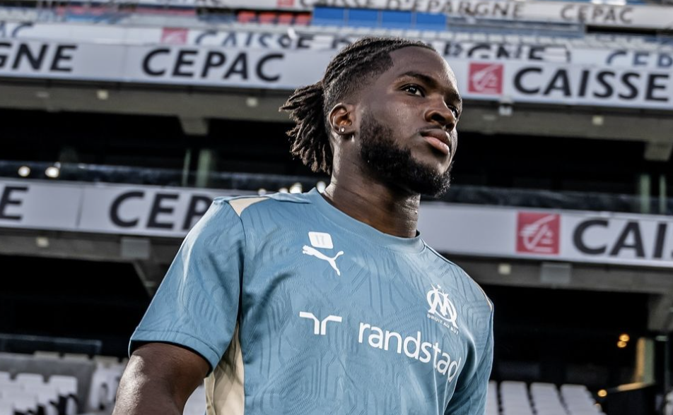 Jonathan Rowe à l’entraînement au vélodrome avec l’OM