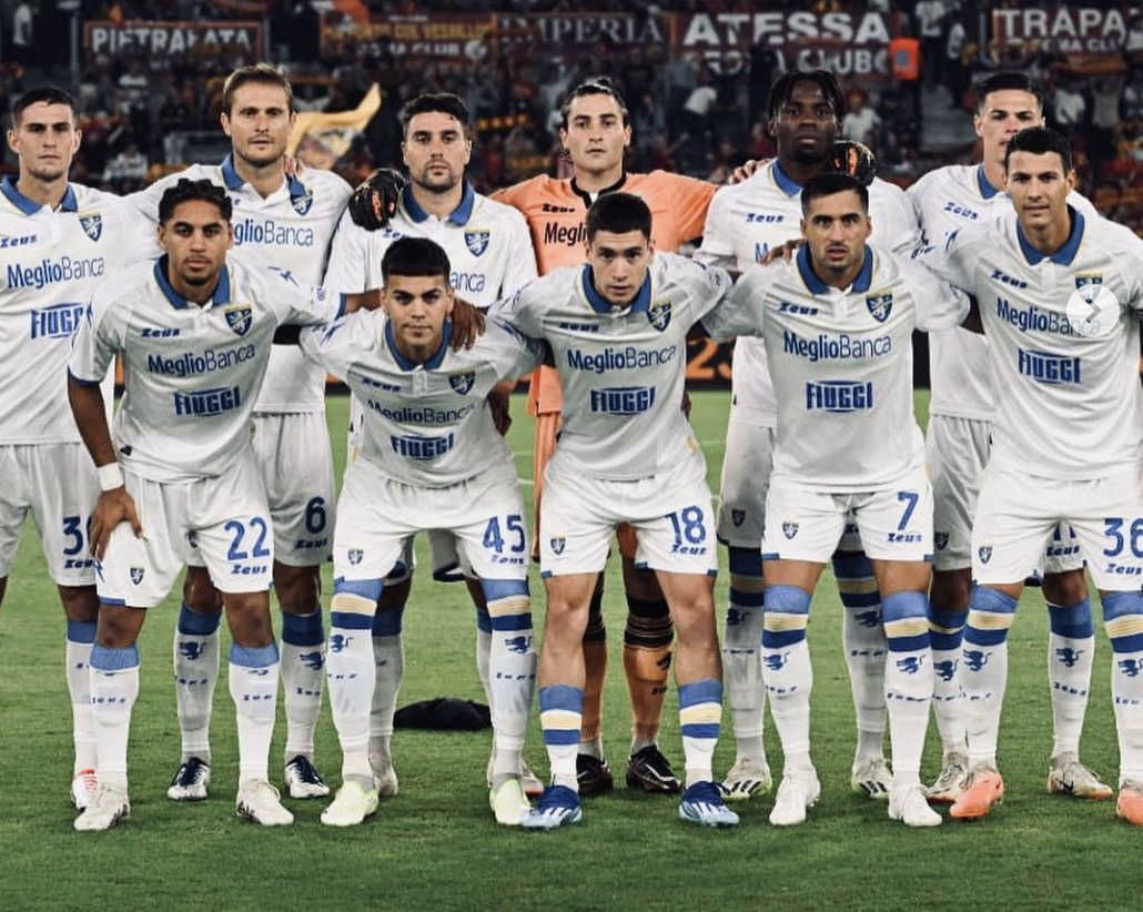 L’équipe de Frosinone pour la saison 2023/2024 en Serie A avant un match