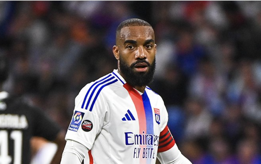 Lacazette capitaine de l’Olympique Lyonnais 24 août 2024