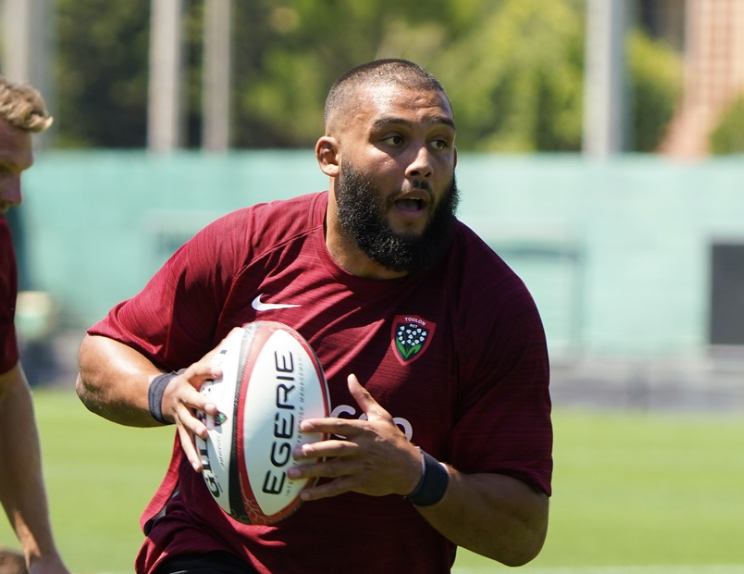 Lewis Ludlam à l’entraînement avec le RC Toulon