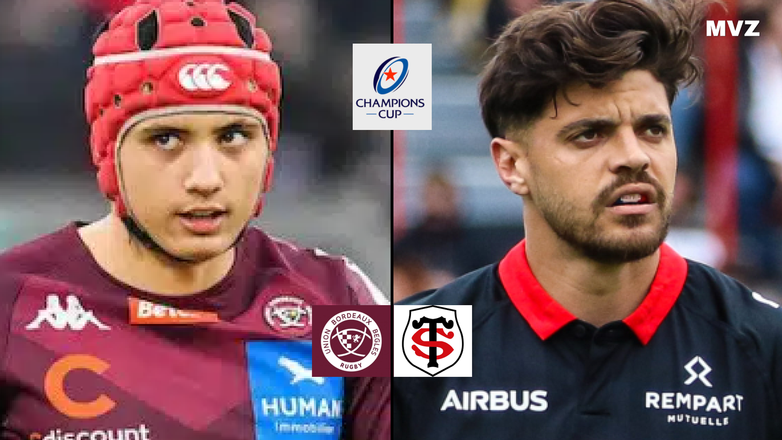 Louis Bielle-Biarrey avec Bordeaux-Bègles et Romain Ntamack avec Toulouse en demi-finale de Champions Cup