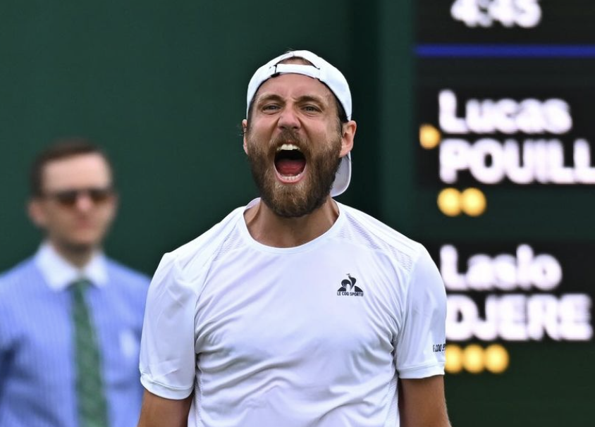 Wimbledon : Lucas Pouille se qualifie se qualifie pour les 1/16ème de finale après l’abandon de Kokkinakis