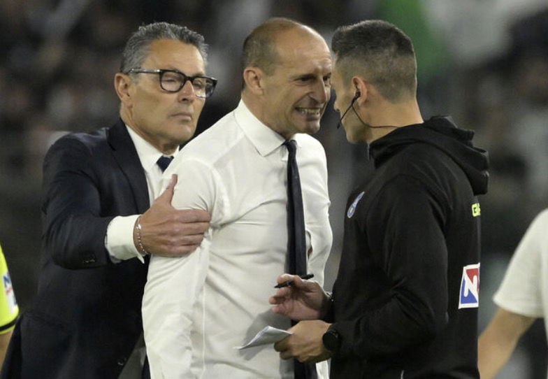 Massimiliano Allegri embrouille avec l’arbitre en Coupe d’Italie avec la Juventus 17 mai 2024