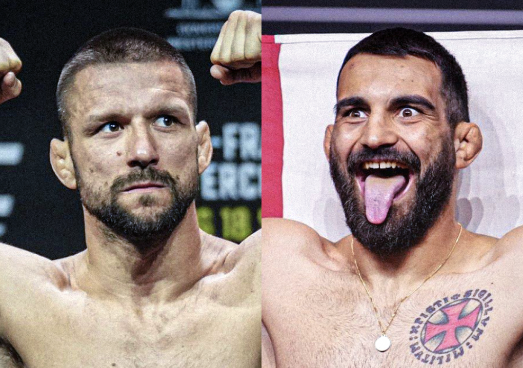 Mateusz Gamrot et Benoît Saint Denis en MMA 