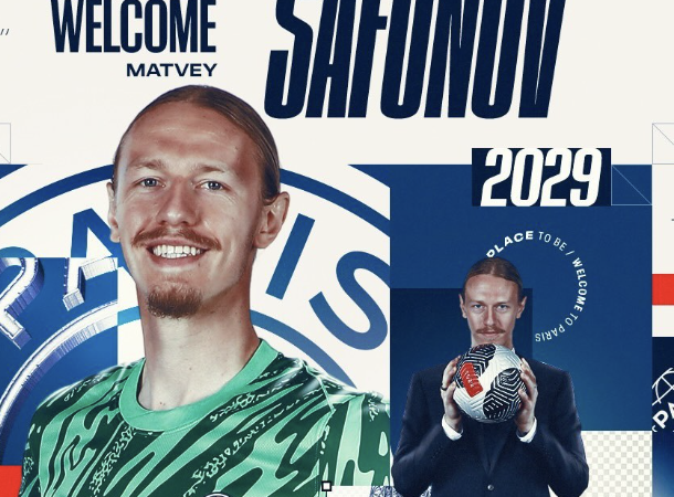 Matvey Safonov signe au Paris Saint-Germain jusqu’en 2029