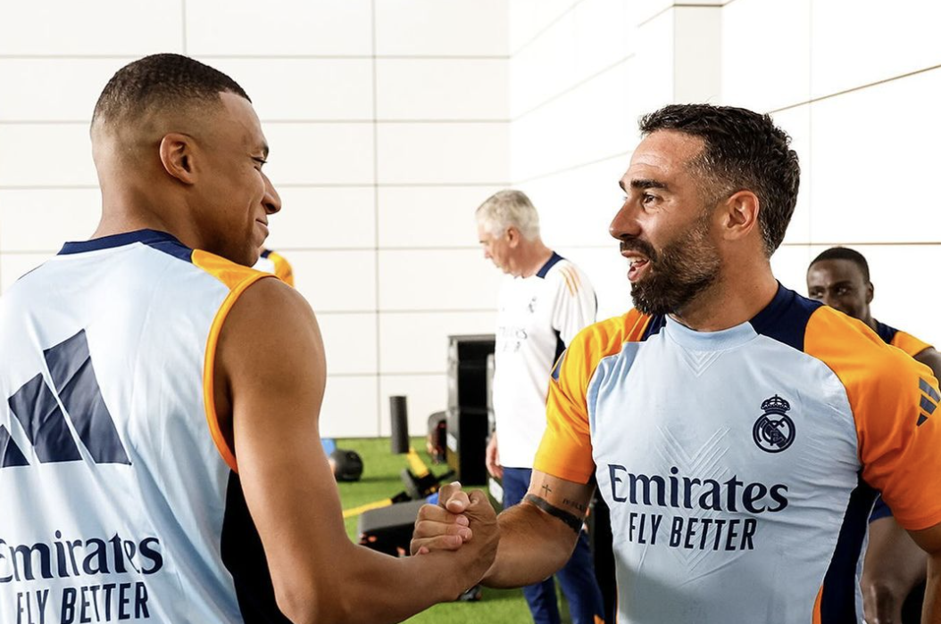 Mbappé et Carvajal se disent bonjour à l’entraînement avec le Real Madrid